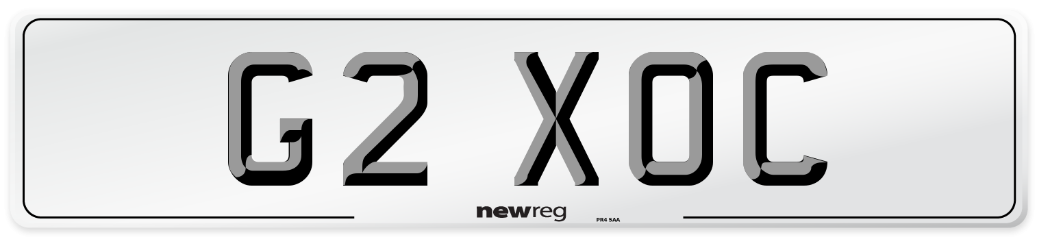 G2 XOC Number Plate from New Reg